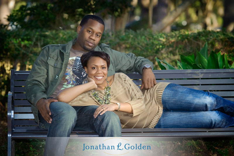 houston-engagement-photography-rice-university-floral-garden-bench